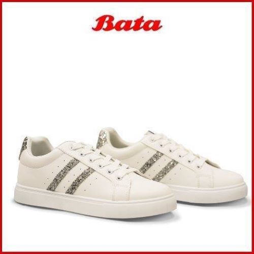 Giày sneaker nữ màu trắng Thương hiệu Bata 531-1006