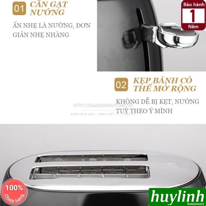 Máy nướng bánh mì sandwich 2 ngăn Tiross TS9659 - 800W - Hàng chính hãng