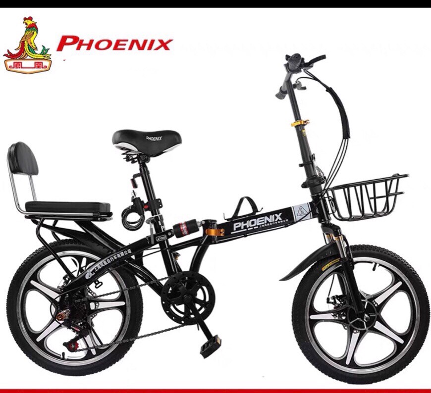 Xe đạp gấp 20 icnh, chính hãng Phượng Hoàng