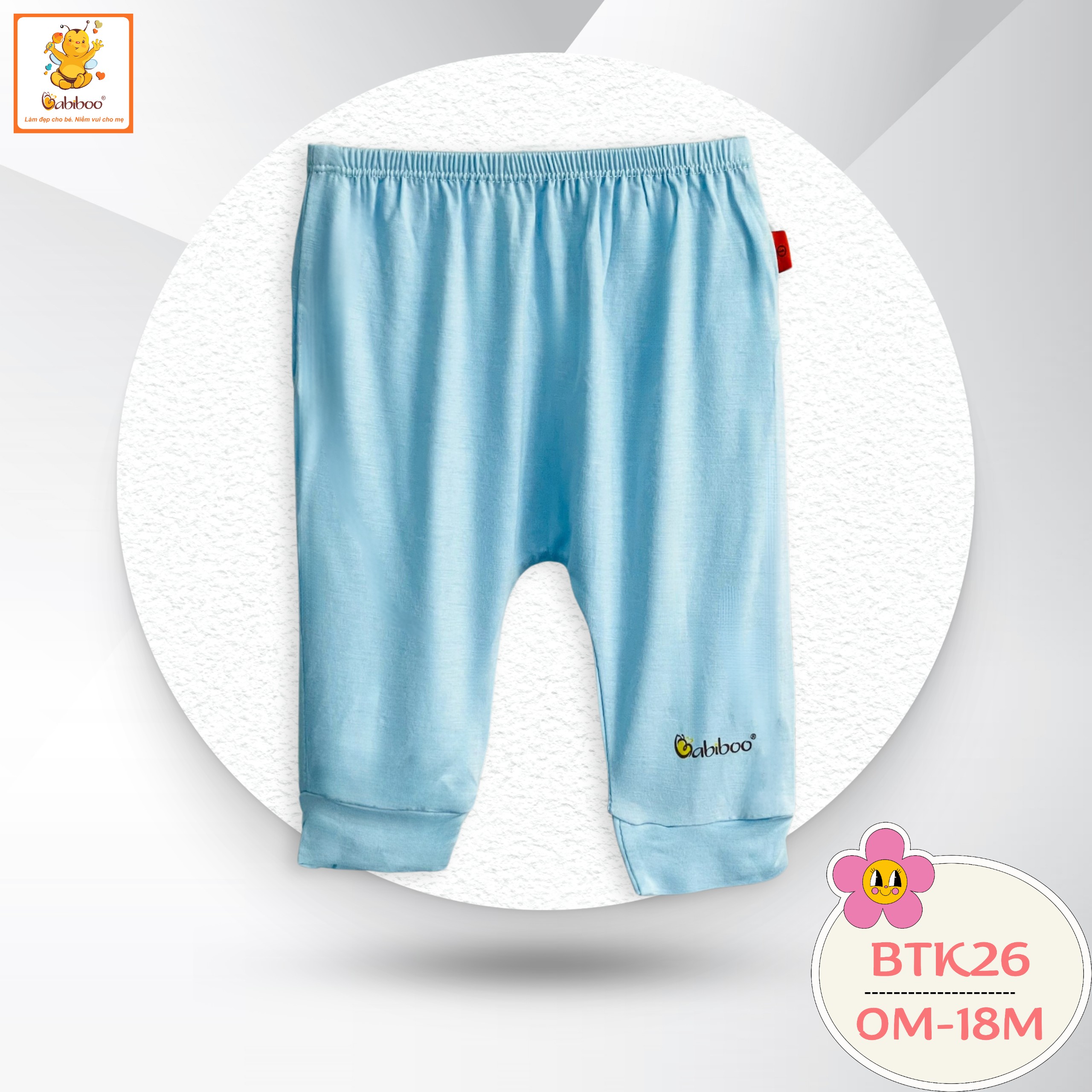 Quần sơ sinh dài vải visco siêu mềm mại