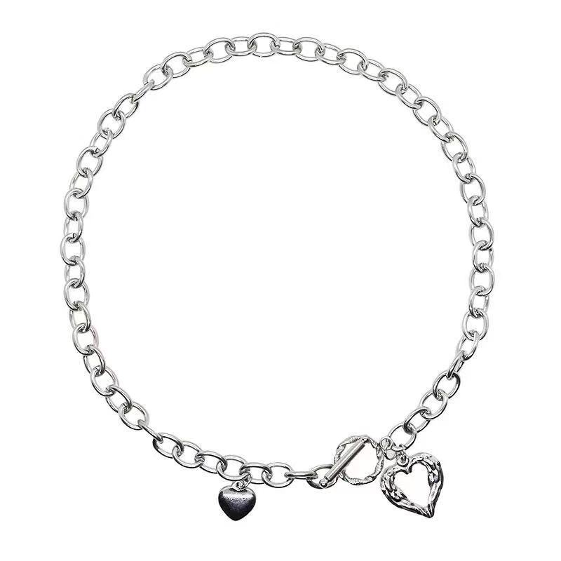 Dây chuyền trái tim, titan, thiết kế ngọt ngào, DMC002