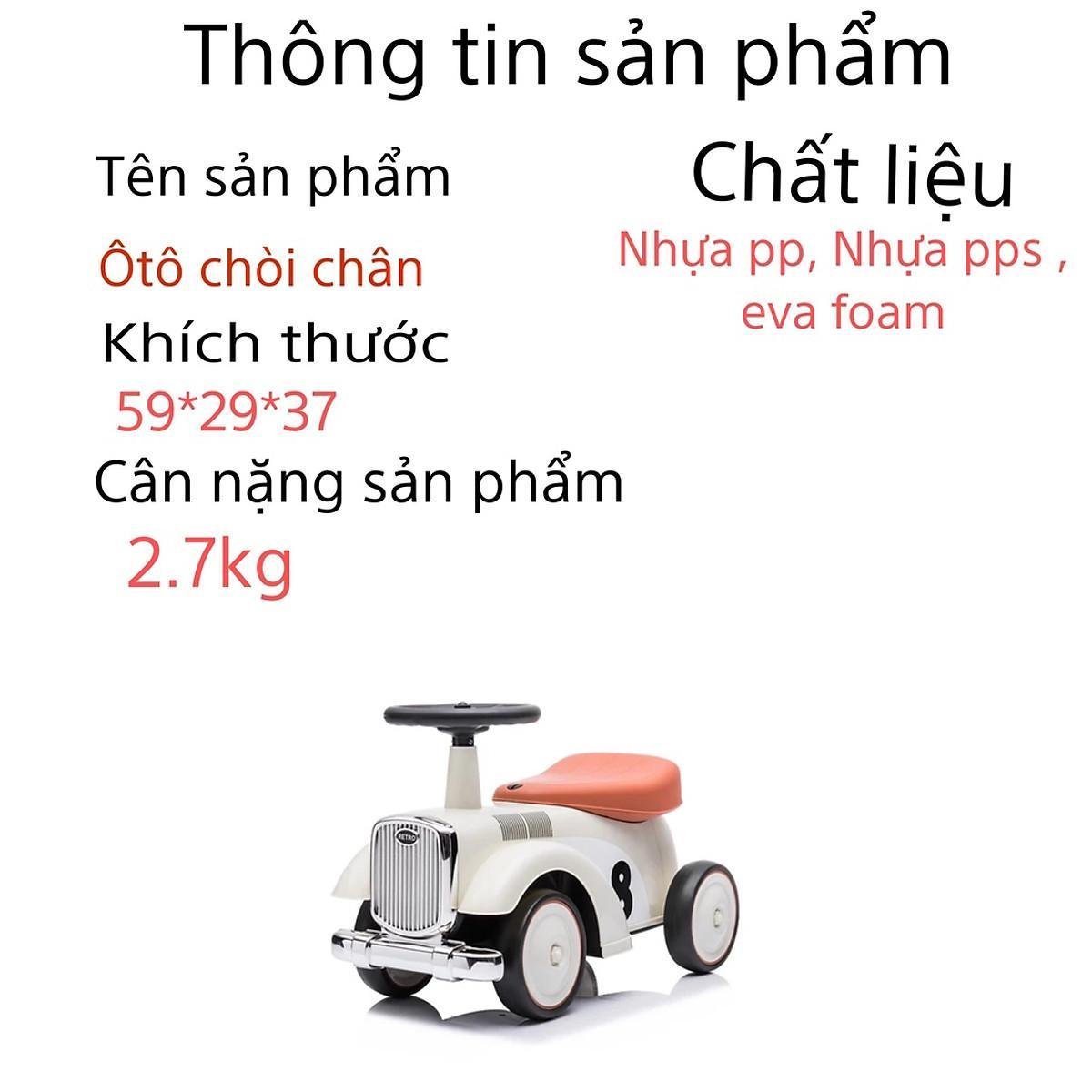 Xe chòi chân ô tô cho bé có nhạc, có đen led nháy, có cốp xe hàng cao cấp - Xanh