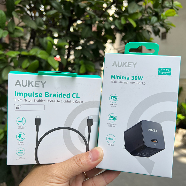 DÂY SẠC NHANH PD 20W AUKEY CB-CL3 - HÀNG CHÍNH HÃNG