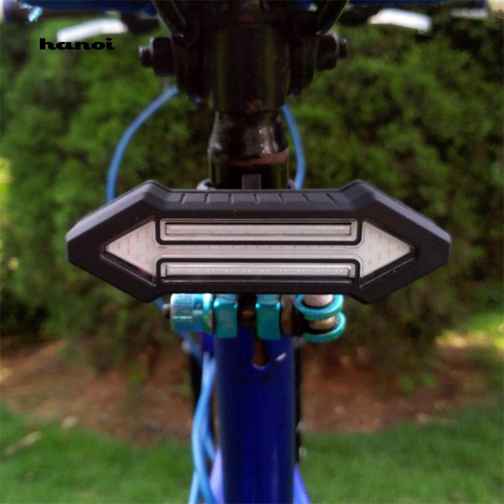 Đèn đuôi xe đạp điều khiển từ xa 2 đầu sạc USB