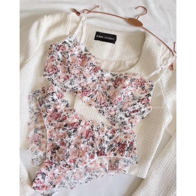 Spring - Áo ngực có gọng ren hoa xinh xắn Haruharulabel