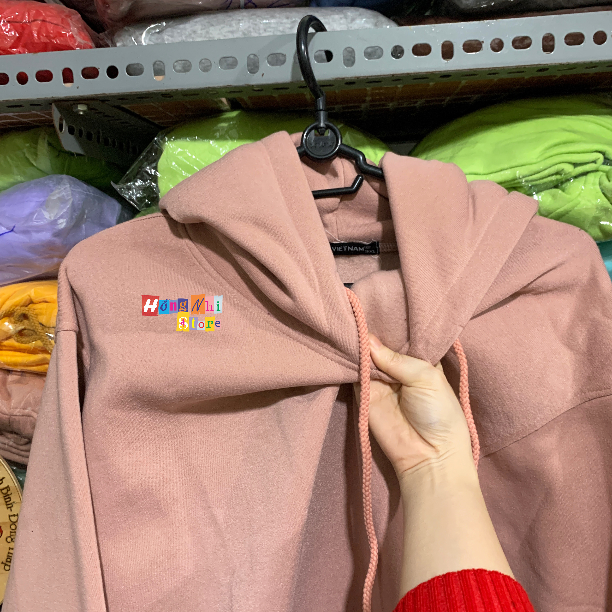 Áo Khoác Hoodie Trơn Ulzzang Unisex Hồng Ruốc Chất Nỉ Bông Cao Cấp Dáng Rộng Nam Nữ - MM