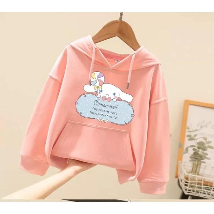 Áo hoodie cho bé gái cừu tai dài chơi chong chóng từ 9 đến 35kg , chất nỉ bông siêu xinh