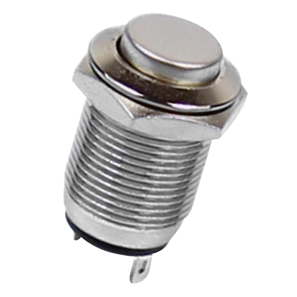 Mounting Hole 12mm 36V Waterproof Metal Indicator Reset Signal Light Blue LED Signal Lamp High-lighted ~Flat Head Welding Foot