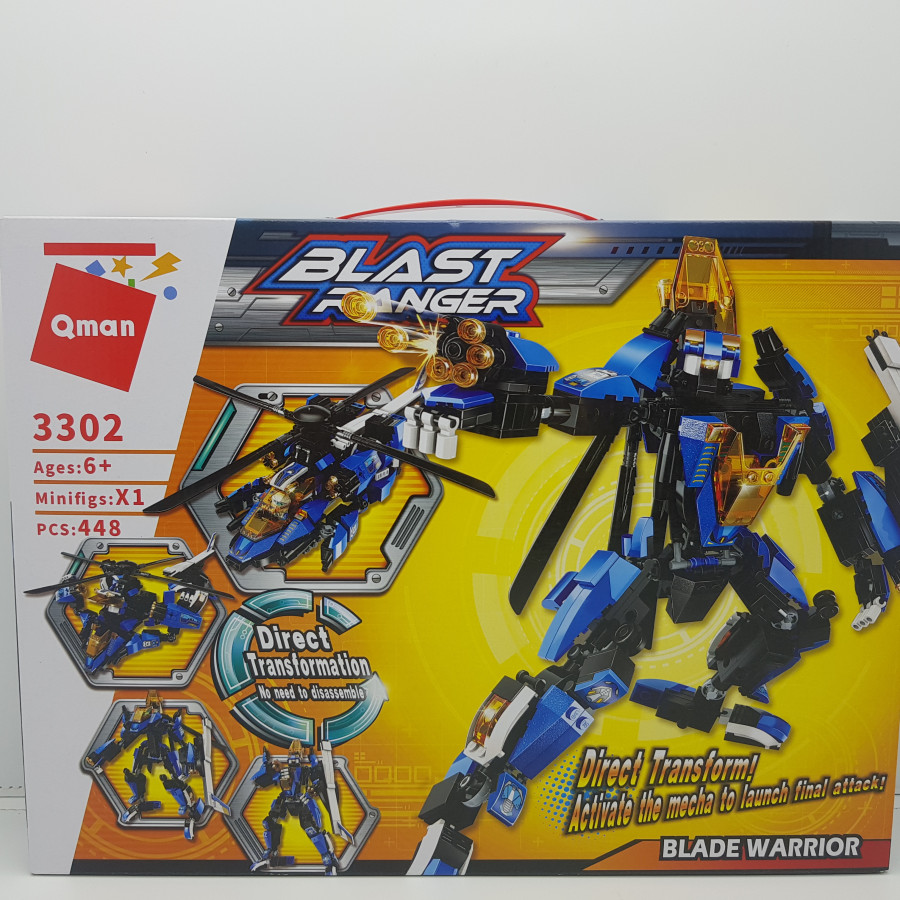Đồ chơi lắp ghép, xếp hình Chiến binh lướt gió BR3302 QMAN Blade Warrior