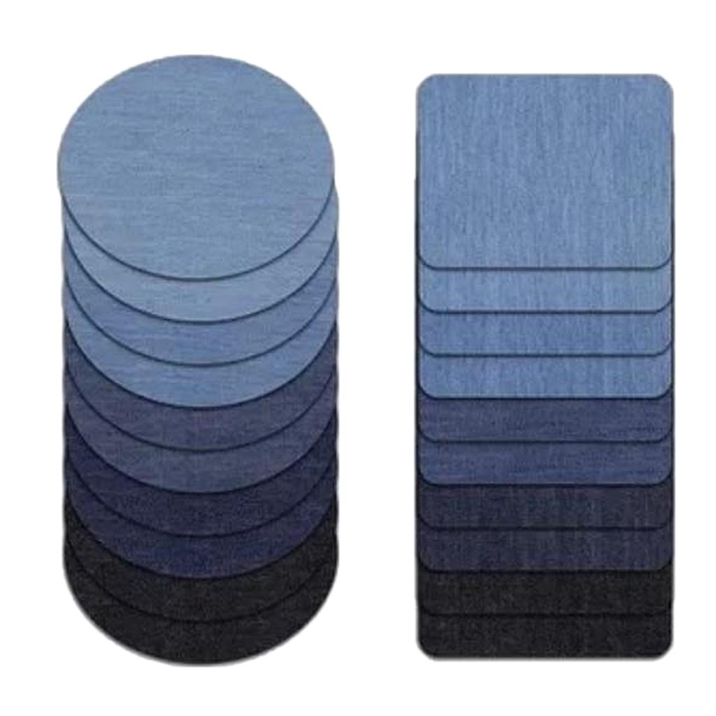 20 Chiếc Sắt Trên Denim Miếng Dán DIY Quần Áo Sửa Chữa Miếng Dán Cho Quần Áo