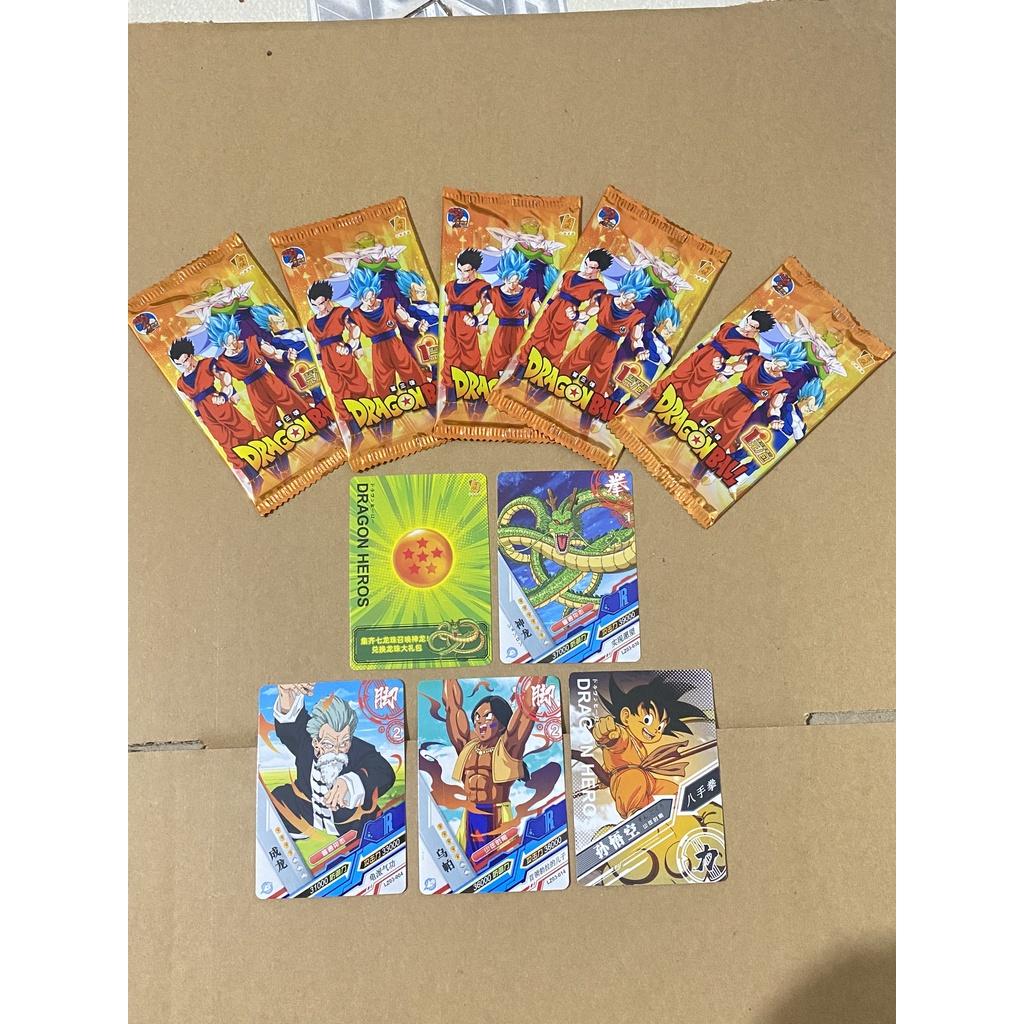 Hộp 180 Thẻ bài 7 viên ngọc rồng Dragon Ball có đầy đủ nhân vật Songoku,songohan,ca-đíc