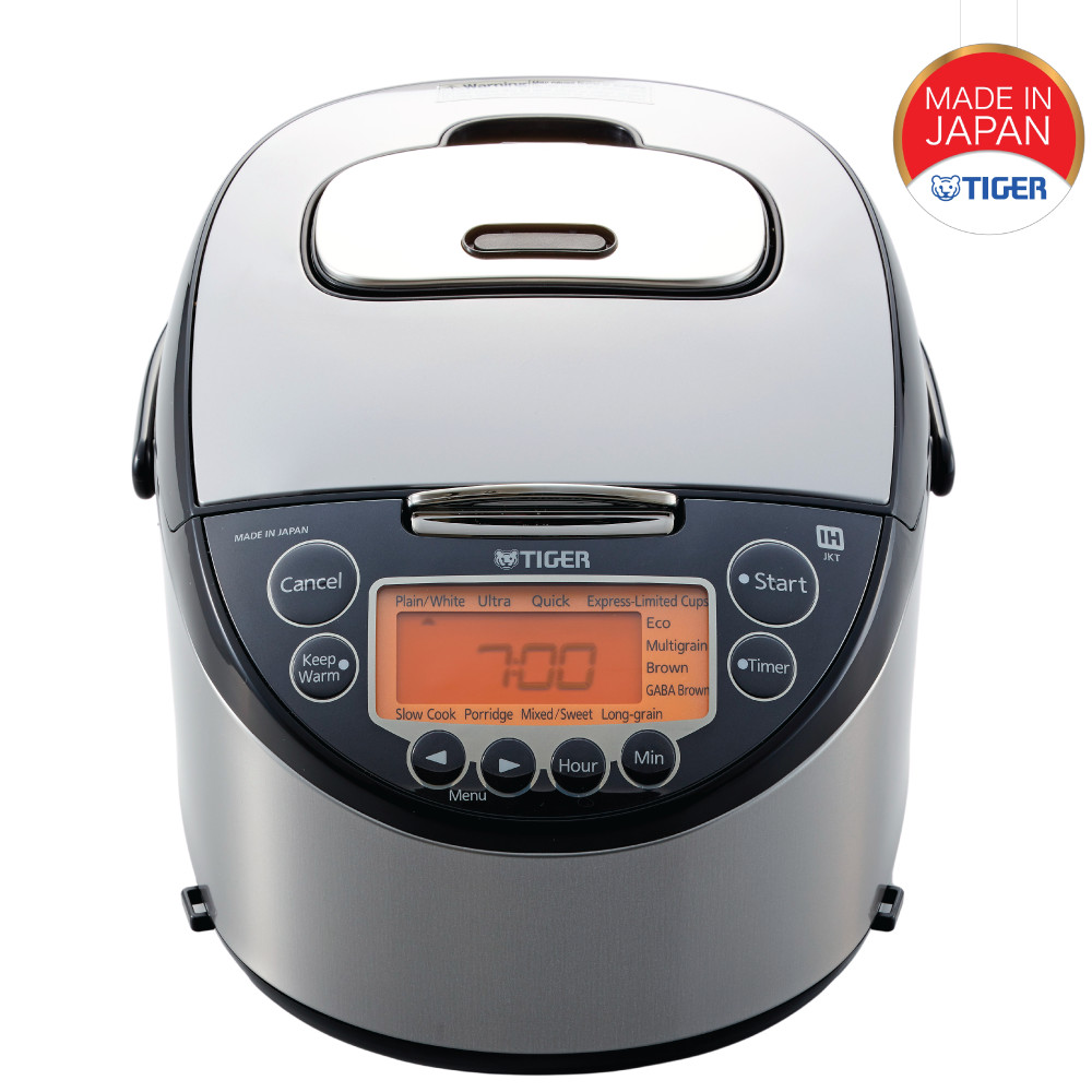 Nồi cơm điện tử cao tần Tiger 2 trong 1 JKT-D10V Tặng Bộ Nồi Cremic PoongNyun Hàn Quốc BNCPT-SET - Hàng Chính Hãng