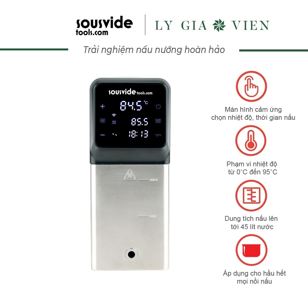 Máy Nấu Chậm The SousVideTools® iVide Plus Jnr Sous Vide Cooker - Hàng Nhập Khẩu