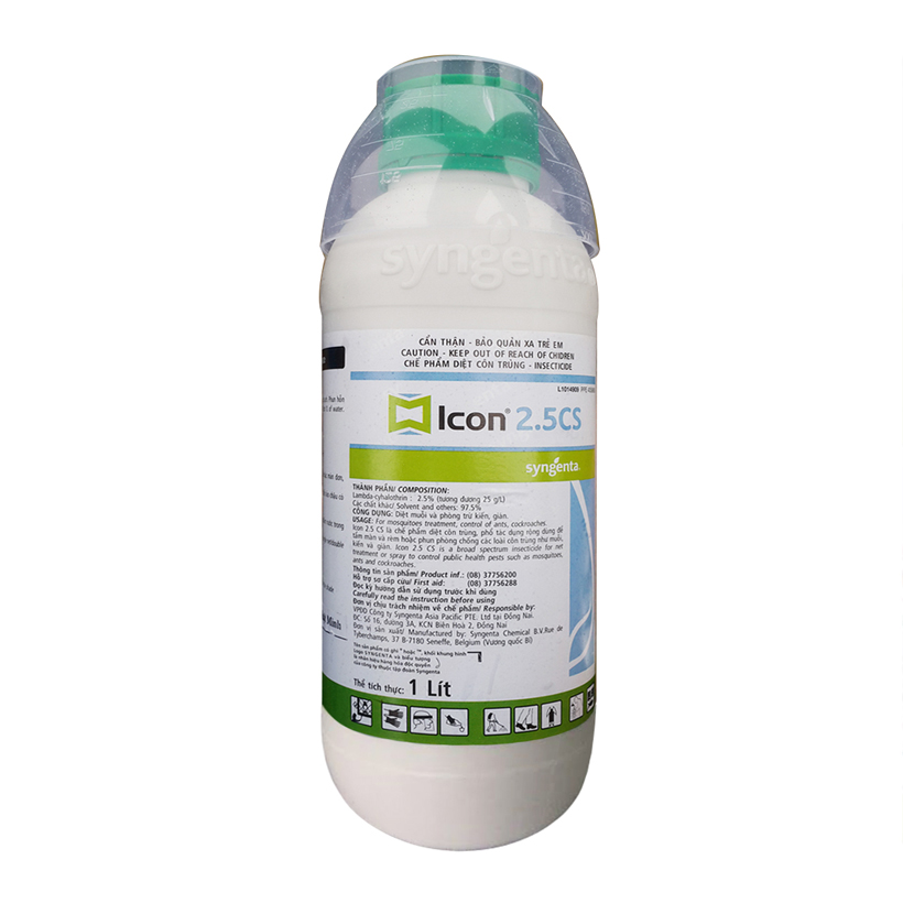 Thuốc diệt muỗi Icon 2.5 CS 1 lít dùng cho nhà ở và chuồng trai, diêt côn trùng gây hại trên cây trồng