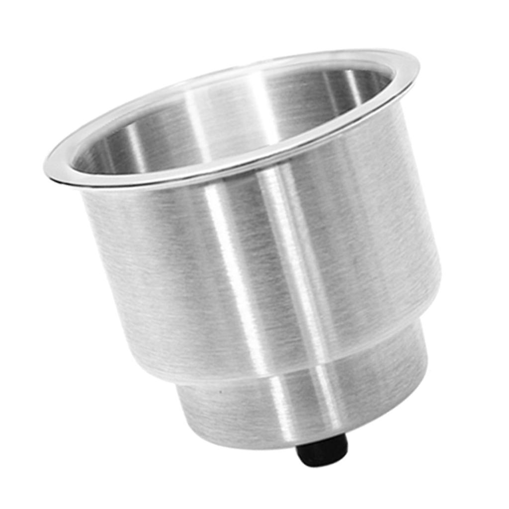 Recessed Stainless Steel Cup Drink Holder Fit For Car Marine Boat RV Camper