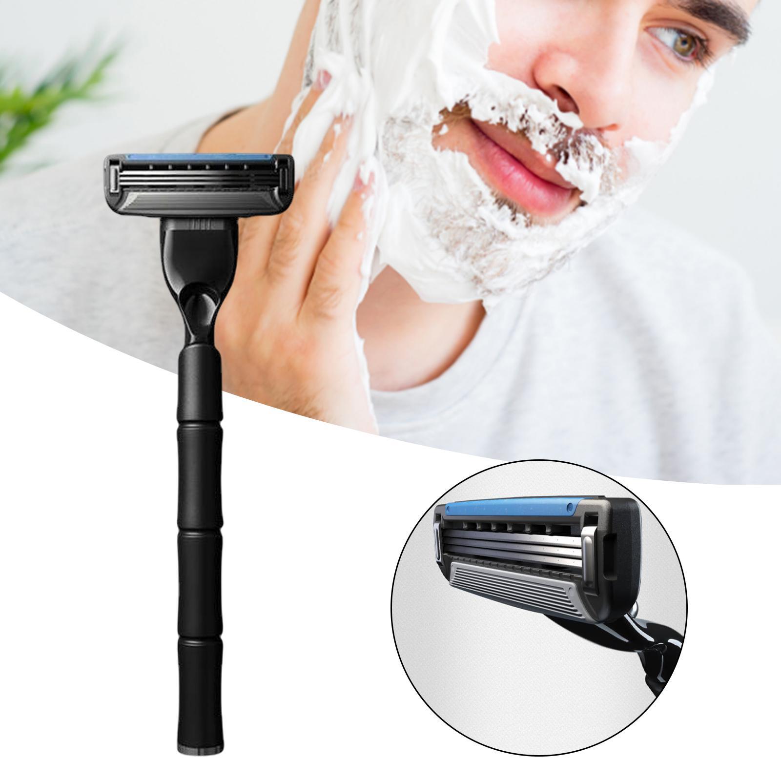 Safety Razor 3-Layer Blade Whole Body Washing for Face Beard Hair Removal