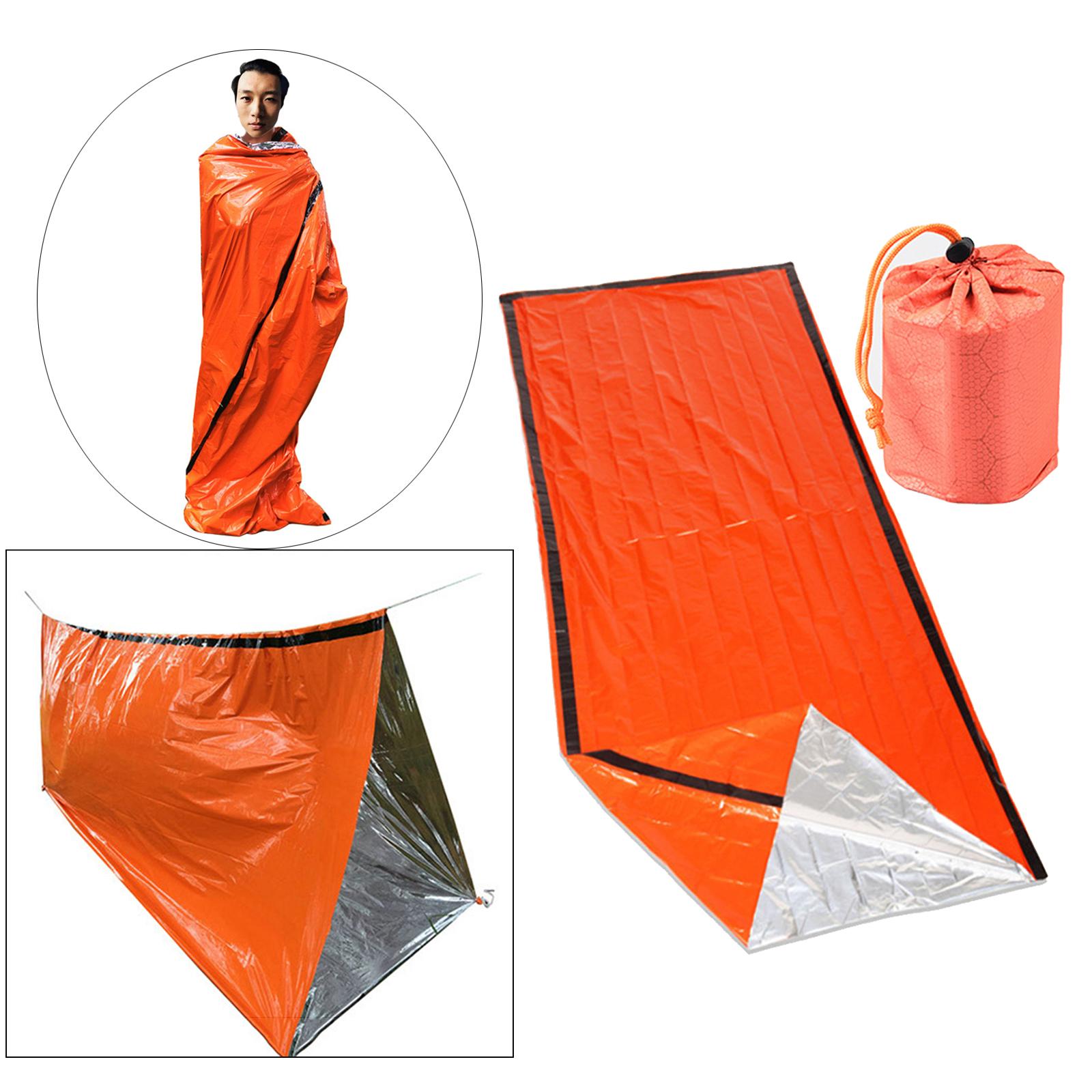 Outdoor Thermal Emergency Sleeping Bag Survival Hiking Blanket Keep Warm