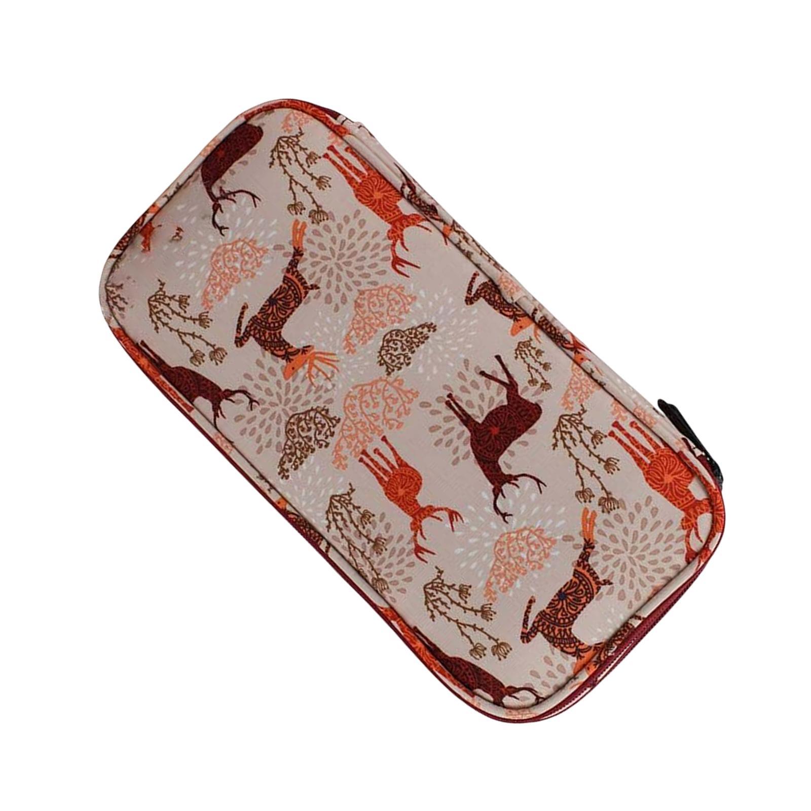 Knitting Case Portable Travel Crochet Hooks Storage Bag Organizer Empty