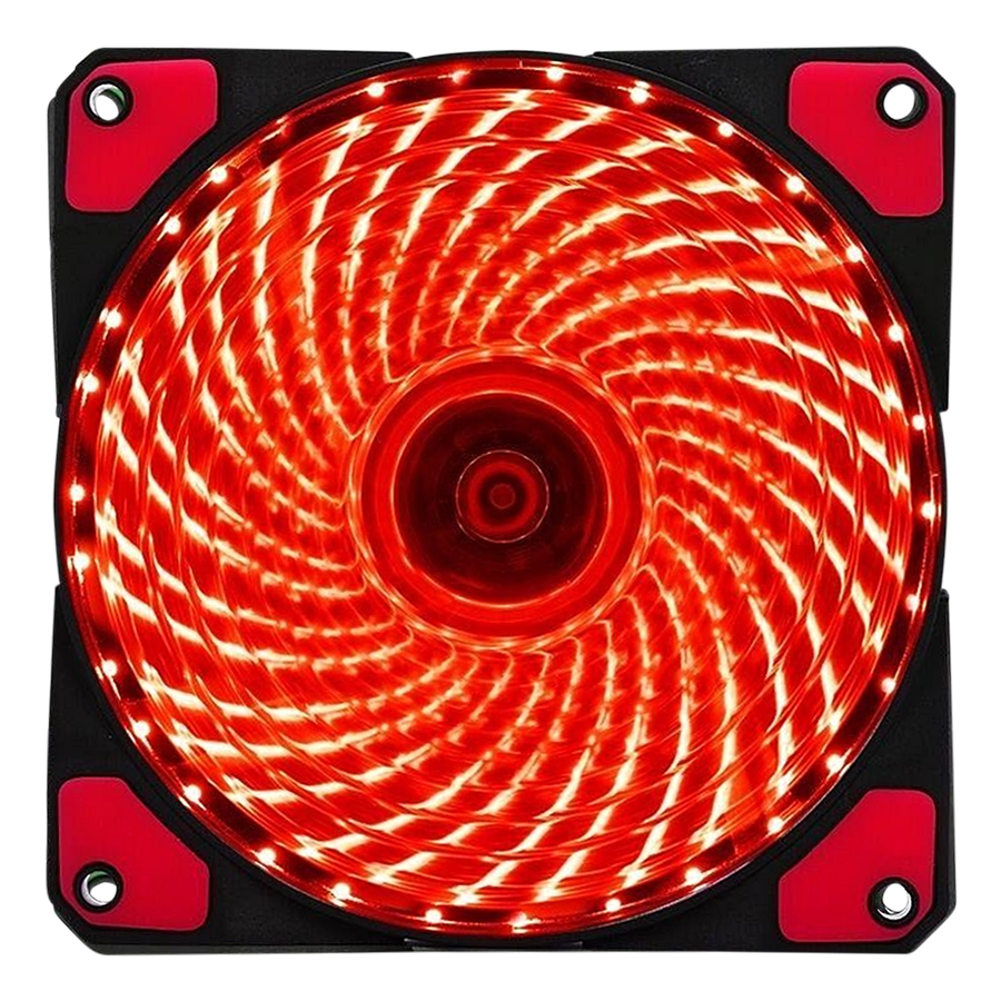 Fan Case VSP 12cm LED 33 Bóng - Đen-Hàng Chính Hãng