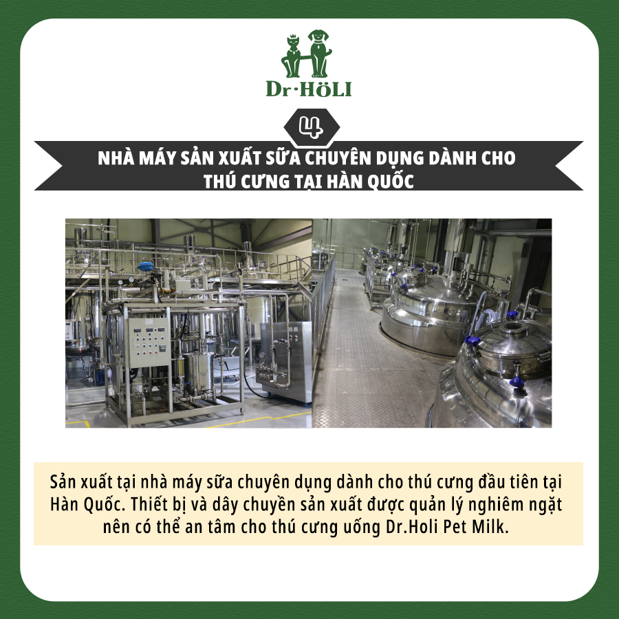 SỮA TƯƠI DINH DƯỠNG CHO CHÓ HƯƠNG VANI DR.HOLI PETMILK