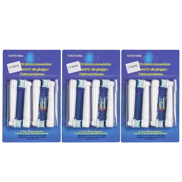 Combo bộ 4 đầu bàn chải đánh răng điện cho máy Oral B xuất xứ Đức