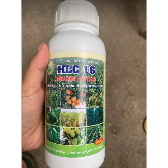 PHÂN BÓN HỮU CƠ CAO CẤP HLC 16 chai 500ml