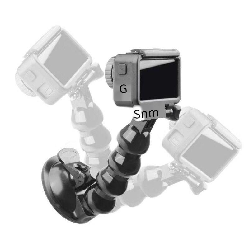 Phong cách mới nhất ban đầu cổ ngỗng phổ biến con kiến nhỏ chó núi gopro camera thể thao đầu ghi dvr xe hình con rắn giá đỡ cốc hút