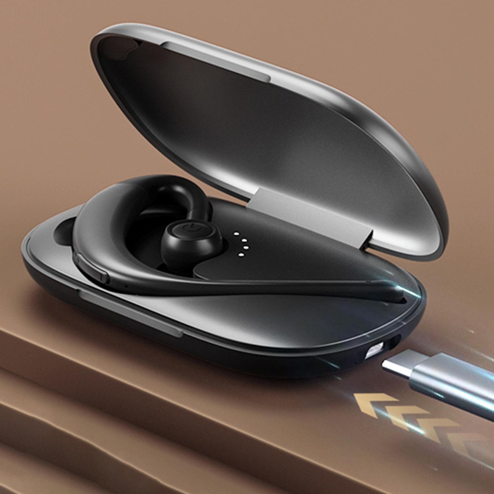 Bluetooth Headset Wireless Earpiece V5.0 Earphones Ear Hook for Driving