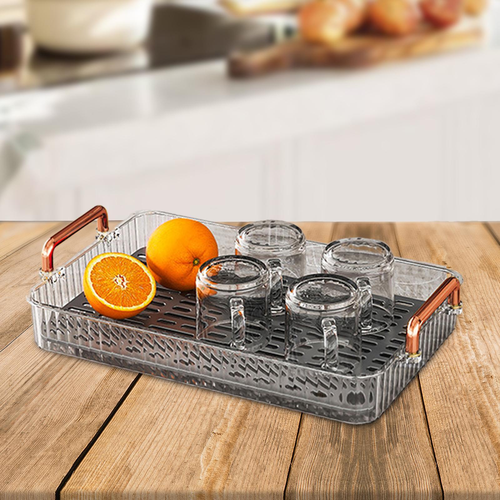 Serving Tray Drainer Tray Dessert Tray Tableware Vanity Tray for Office Organizer