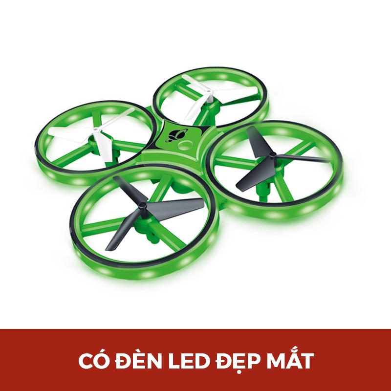 Đồ Chơi Drone Dazzling Điều Khiển Bằng Đồng Hồ (Xanh Lá) VECTO VT010B/GR