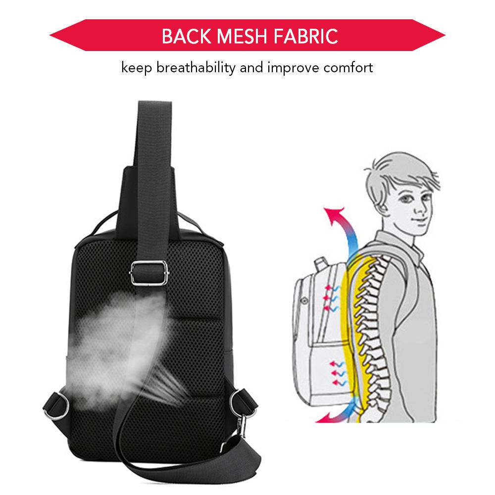 Túi Đeo Chéo Nam Bằng Nylon Chắc Chắn Có Thể Điều Chỉnh Độ Dài