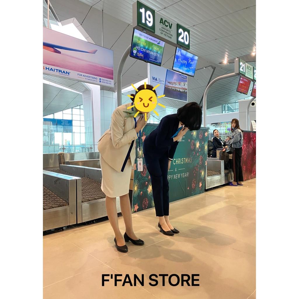 Giày Cao Gót Da Mềm Như Bún Công Sở Văn Phòng Nữ Vạt Xiên FFAN STORE