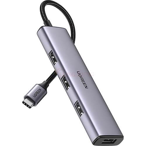 Cổng chuyển đổi Ugreen 4-in-1 USB-C to USB 3.0 Hub CM473 20841 - Hàng chính hãng