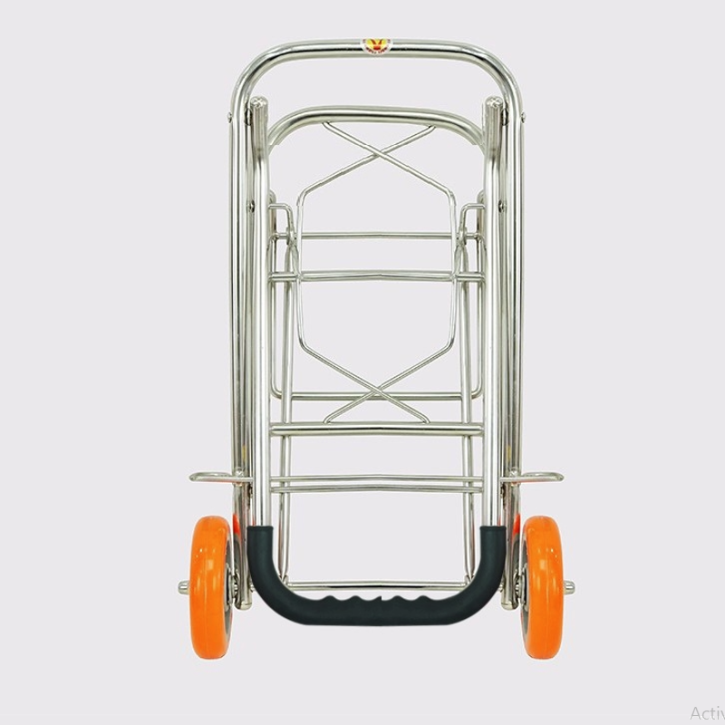 XE ĐẨY HÀNG XẾP GỌN TIỆN DỤNG - TẢI TRỌNG 50 KG (CHẤT LIỆU INOX)