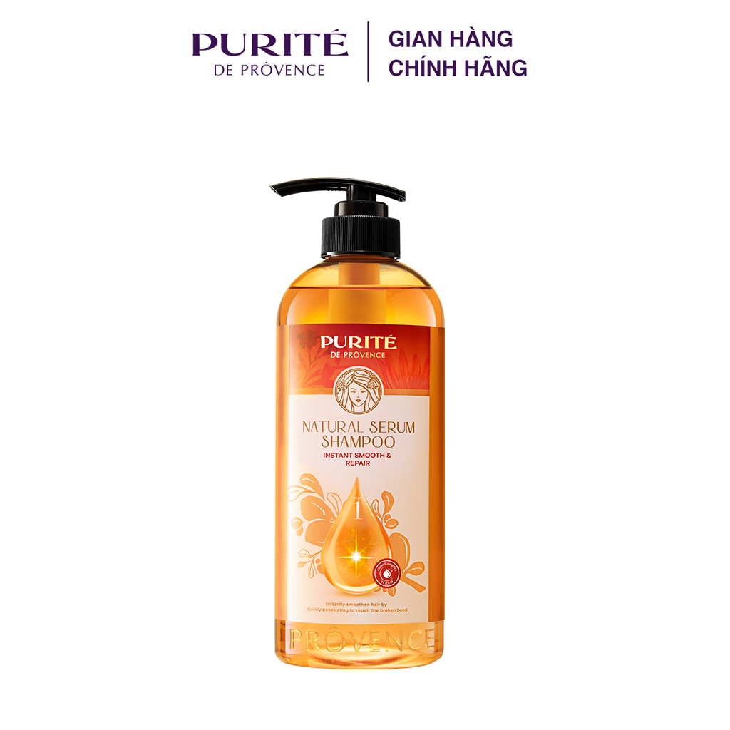 [Hàng Chính Hãng] Dầu gội Purité serum thiên nhiên giảm ngay hư tổn 620ml