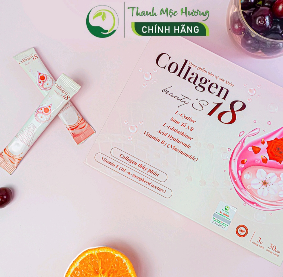 Collagen Thanh Mộc Hương dạng cốm thủy phân chống lão hóa da hộp 30 gói