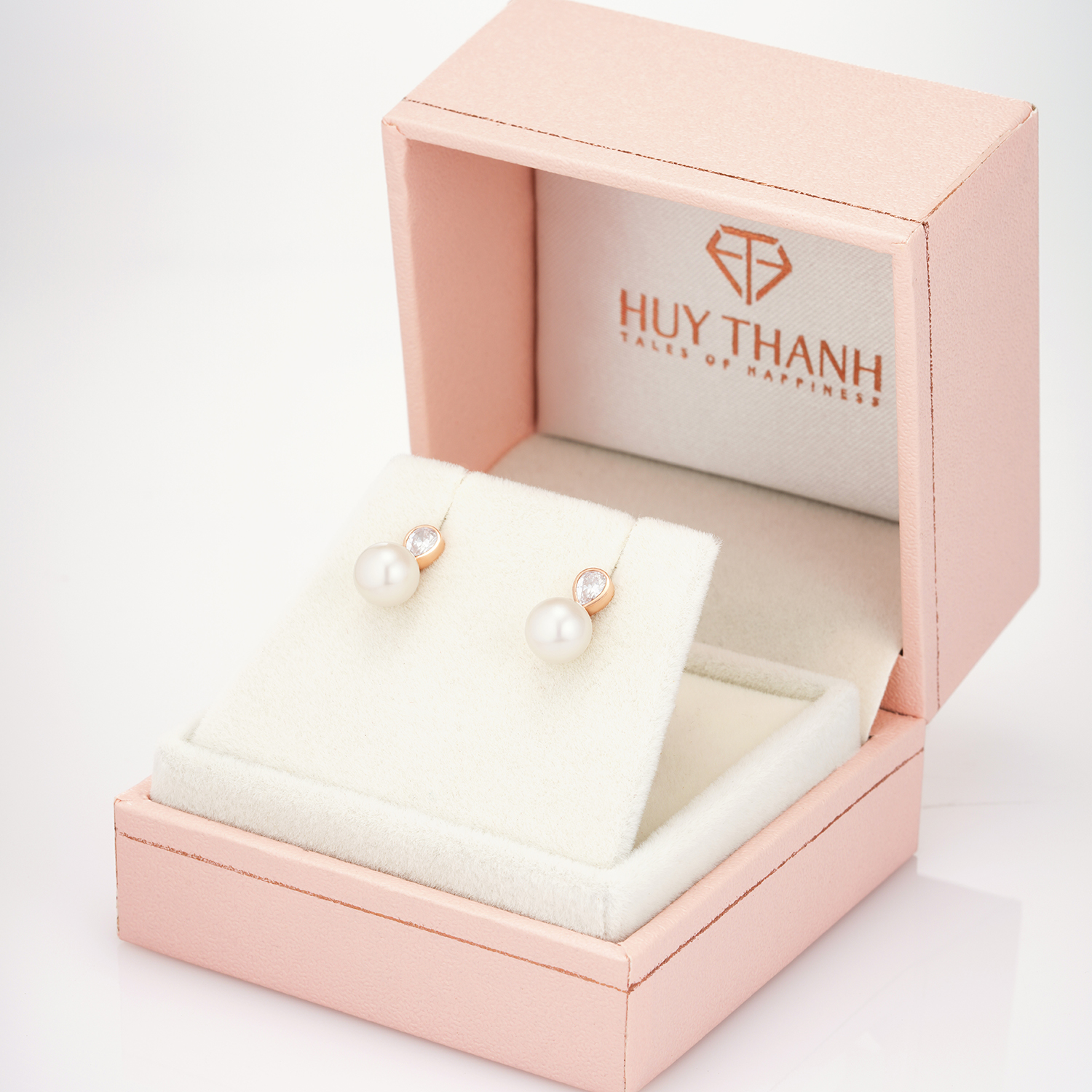 Bộ Trang Sức Ngọc Trai Cao Cấp Dây Chuyền Và Bông Tai Vàng 14k BTCC83 Huy Thanh Jewelry