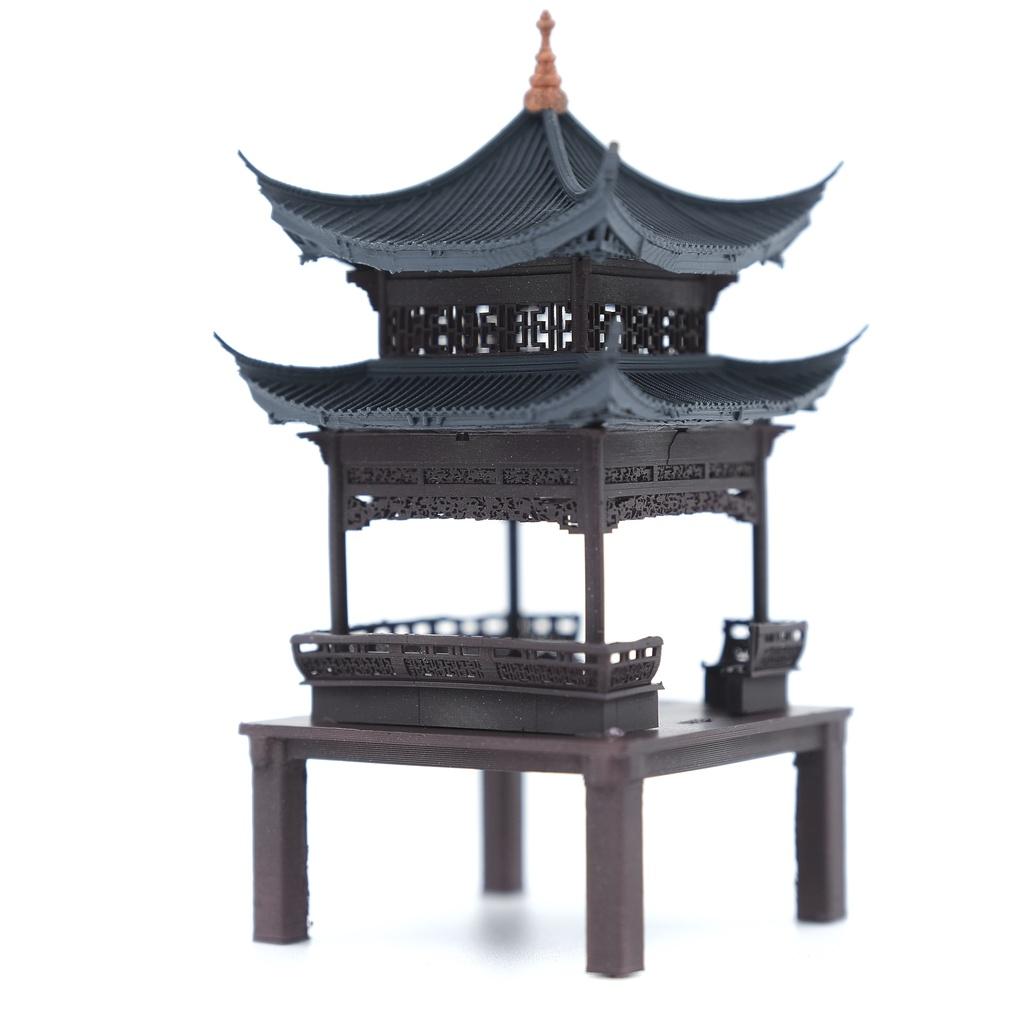 Mô hình tiểu cảnh VỌNG NGUYỆT THỦY ĐÌNH - bán cạn - bể cá - hòn non bộ - terrarium - tinh xảo - chất lượng cao