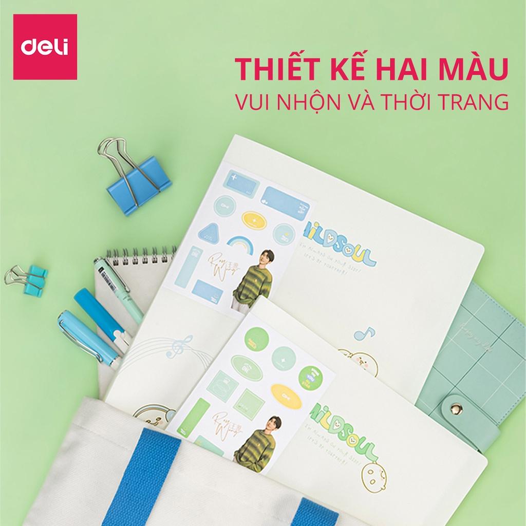 File lá học sinh phiên bản Vương Nguyên YYDL Deli - Khổ A4 30/40 lá hình âm nhạc - 1 chiếc - 72747 / 72748