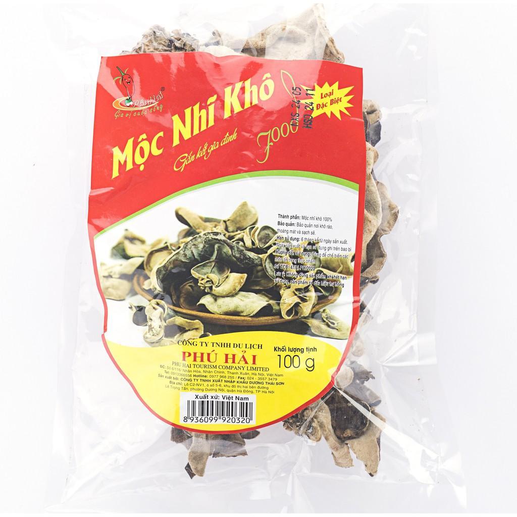 Mộc nhĩ khô Phú Hải 100g