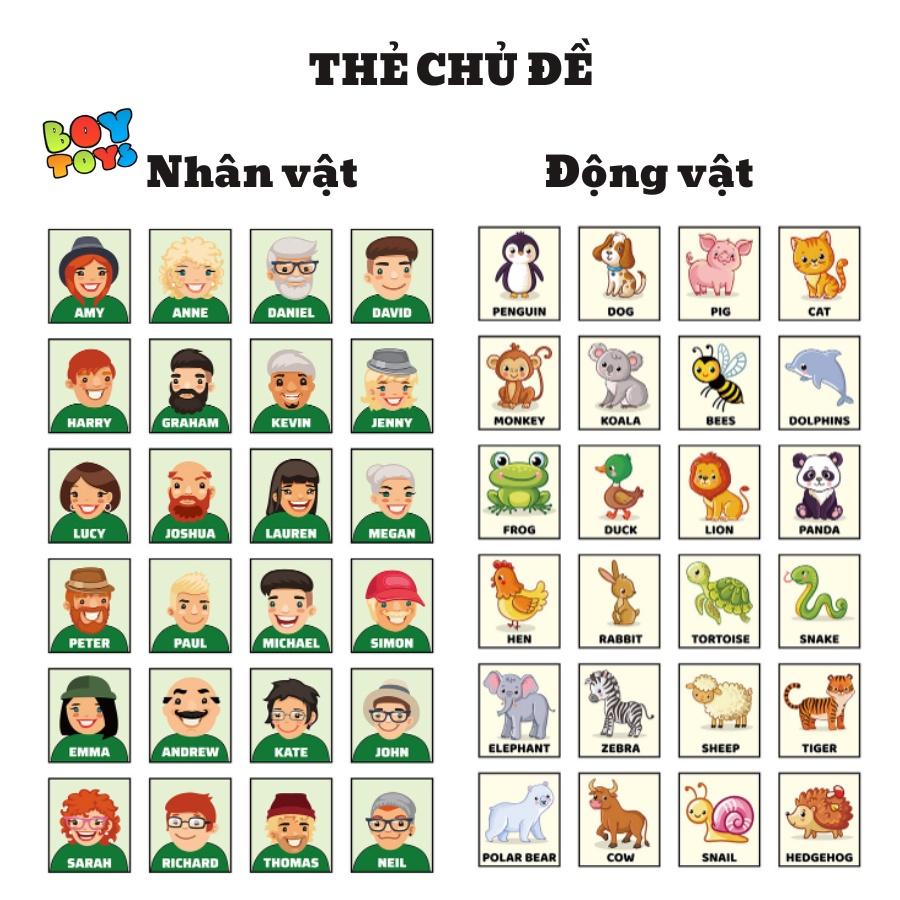 Đồ chơi Board Game Who is it đoán nhân vật giúp bé rèn luyện kĩ năng tư duy, suy luận phát triển trí não