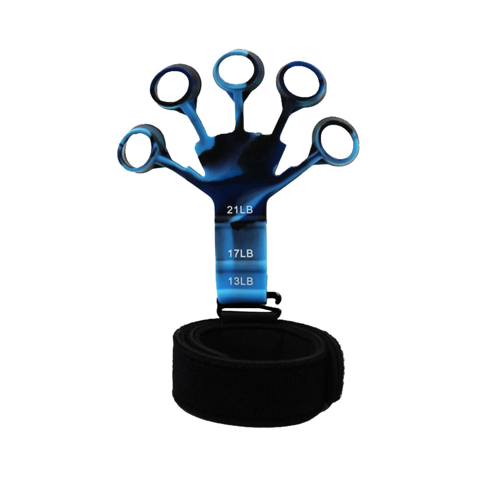 Hand Grip Strengthener Gym Finger Resistance Band Finger Exerciser Stretcher
