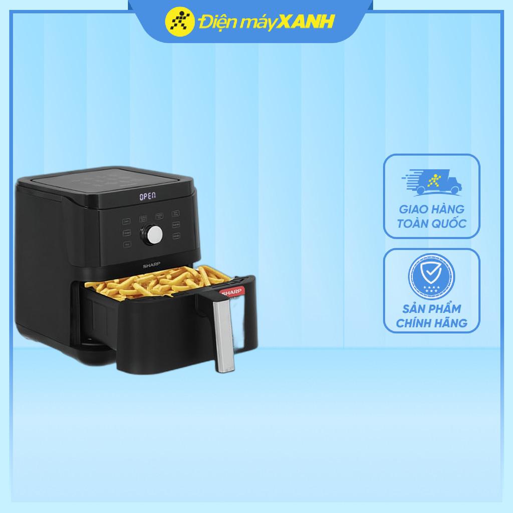 Nồi chiên không dầu Sharp KF-AF60EV-BK 6 lít - Hàng Chính Hãng