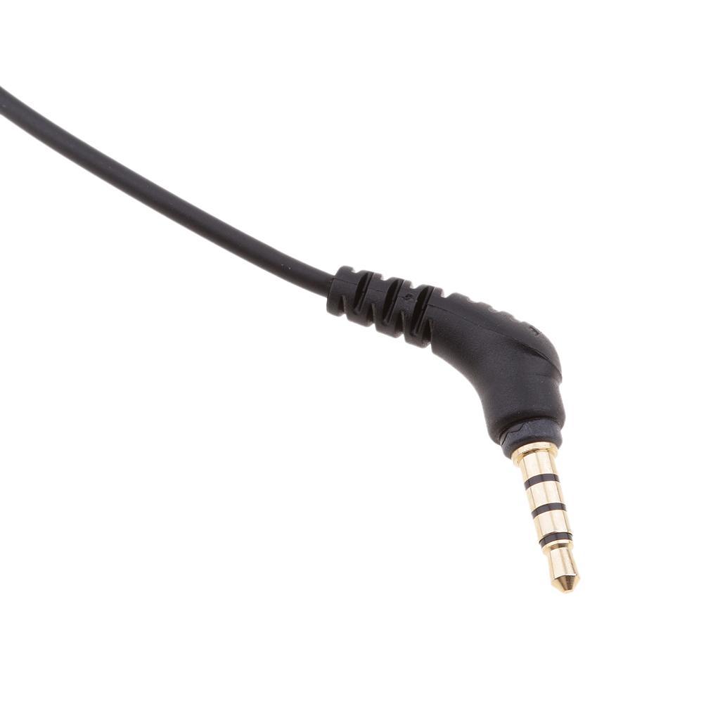 3.5mm Jack Audio Detachable Cable with MIC Volume for Shure SE215 SE425 SE535 Headphone Black