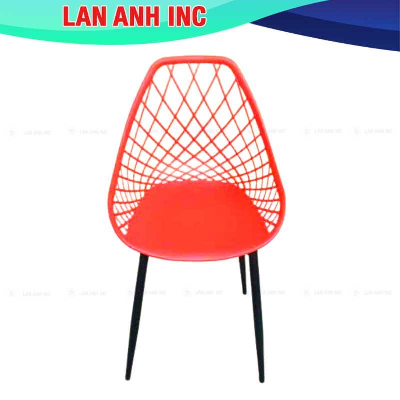 Ghế nhựa cafe văn phòng bàn ăn cao chân sắt sơn tĩnh điện đẹp hiện đại LAE4012