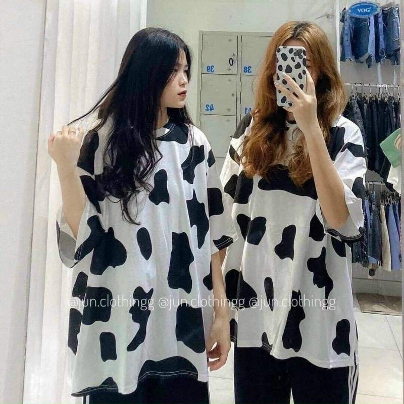 Áo thun bò sữa form rộng giấu quần siêu hot mới về