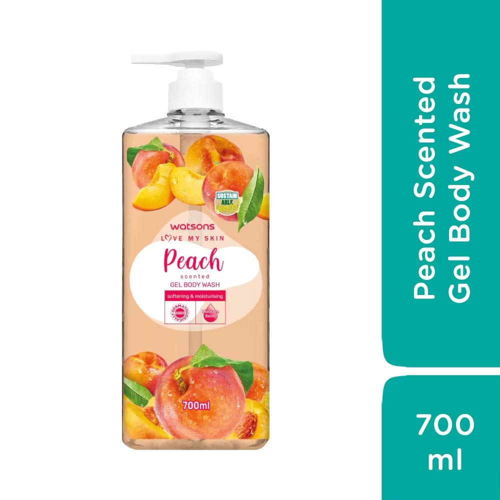 Gel Tắm Watsons Love My Skin Peach Scented Gel Body Wash 700ml