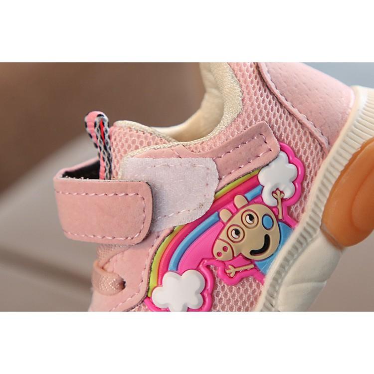 Giày tập đi, giày sneaker, giày thể thao heo Peppa (3 màu)