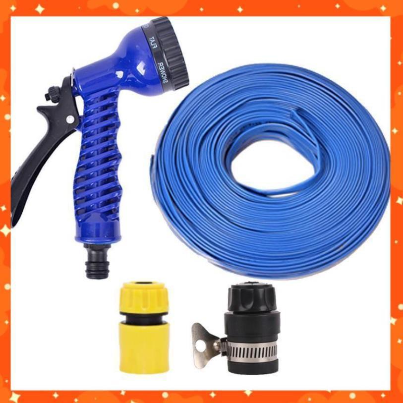 Bộ dây tăng áp 3 lần vòi xịt nước rửa xe, tưới cây loại 15m  206843