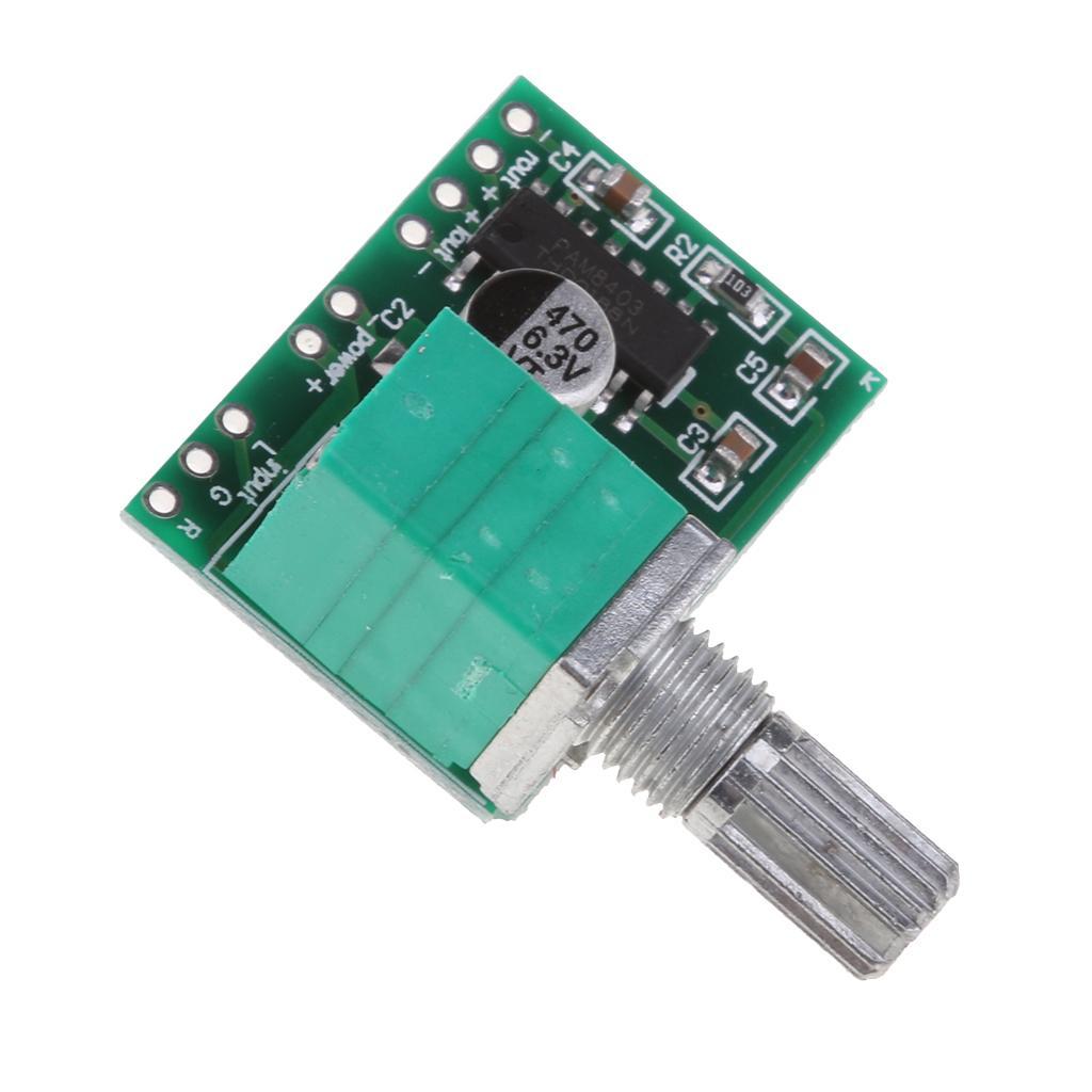 3X PAM8403 Mini 5V Digital Amplifier Board with Switch Potentiometer USB Power